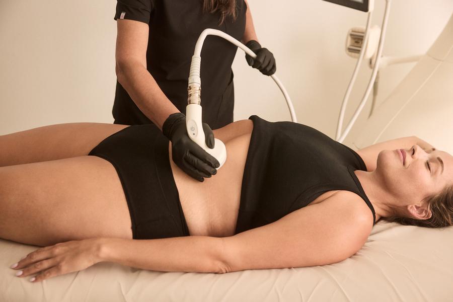 T-Shape body contouring Glastonbury CT ultrasound cavitation treatment session